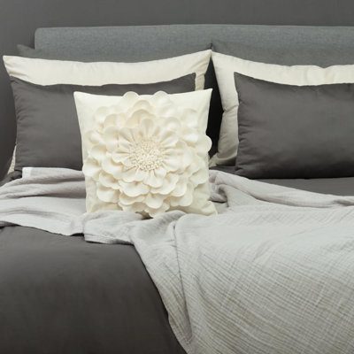  Housse de coussin en toile appliquée