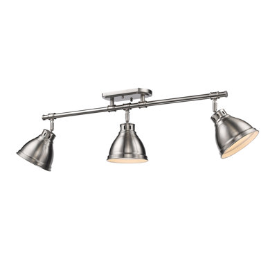 Drakeford 35.375'' 3 -Light Fixed Track Track Kit with Dimmable and Adjustable Head
