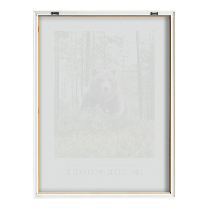 «Bathroom in the Woods» - Cadre photo, impression sur bois