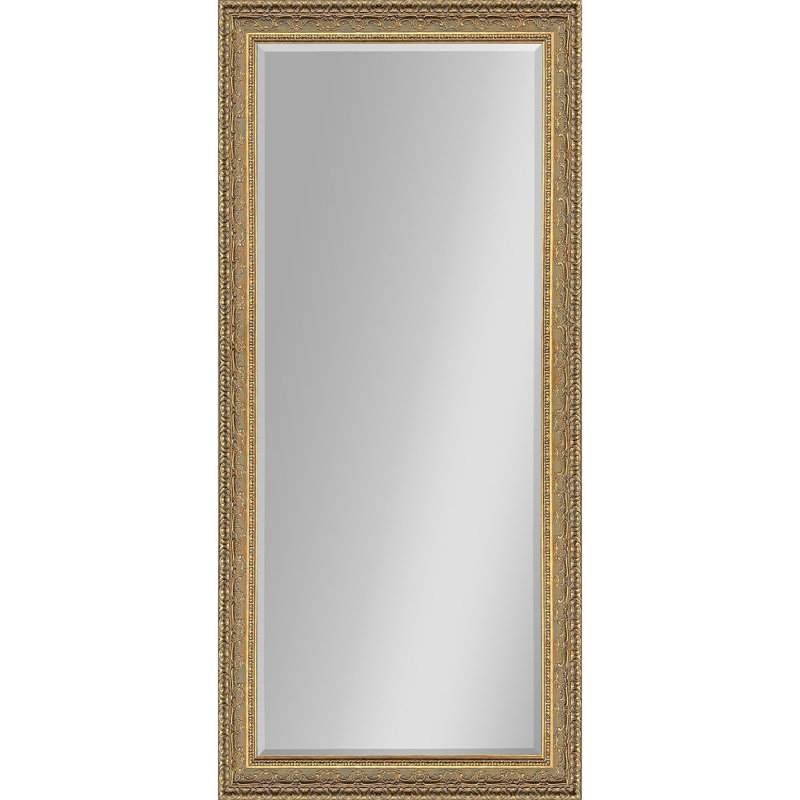 Miroir biseauté orné, 38 po x 80 po