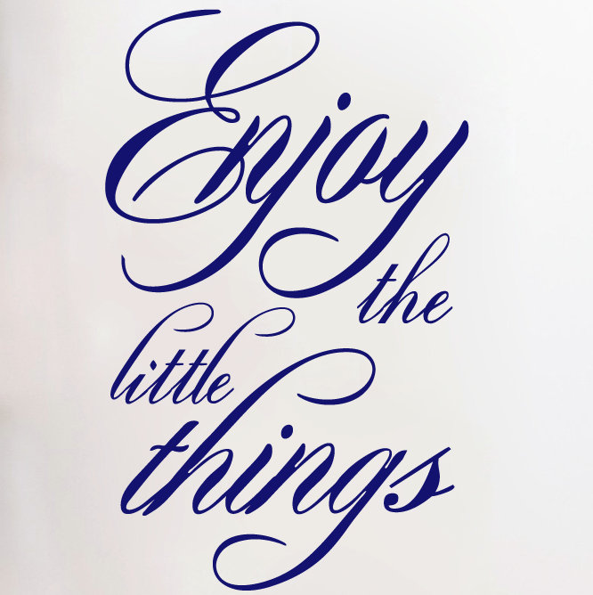 Décalcomanie murale « little things », Bleu marine