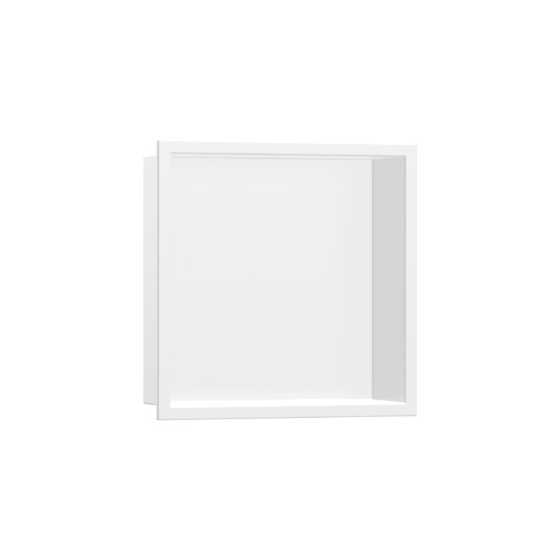 hansgrohe XtraStoris Original Wall niche with Frame 12"x 12"x 5.5", Matte White