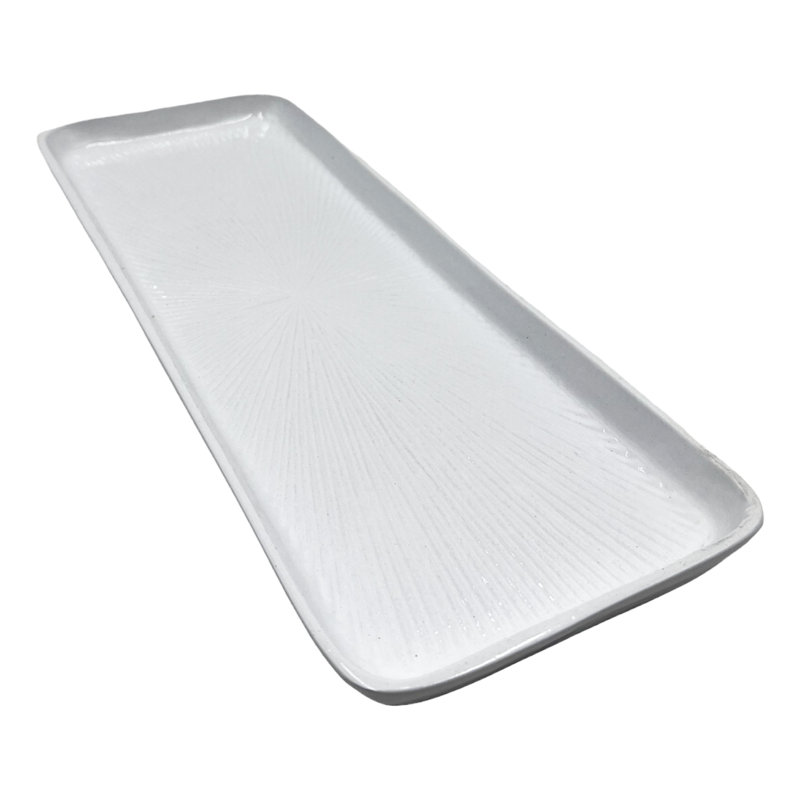 Nellir Tray, 1" H x 14.75" W x 5.5" D, White