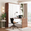 Lit escamotable double avec bureau pliable-170722330