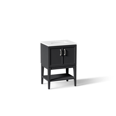 Winnow 30" Freestanding Single Bathroom Vanity Cabinet with Sink and Quartz Top
