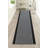 Custom Length Checkered Black White Low Pile Slip Resistant Hallway Stairway Rug Runner-1657483923