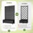 6 ft. H x 4 ft. W Metal Planter Box privacy screen Garden Bed with Trellis and Wheels - Black-478159949-478159945