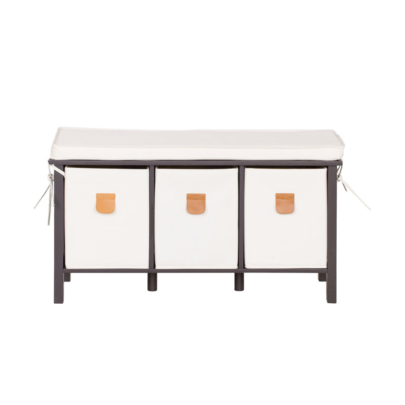 Maura Polyester Upholstered Storage Bench