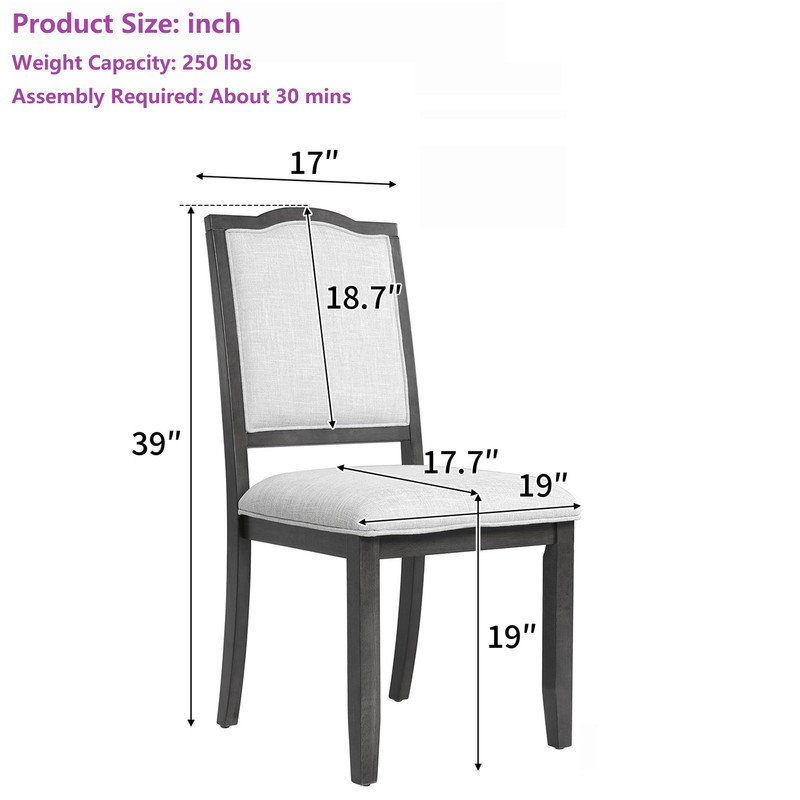 Dining Chairs (Set of 4), Brown