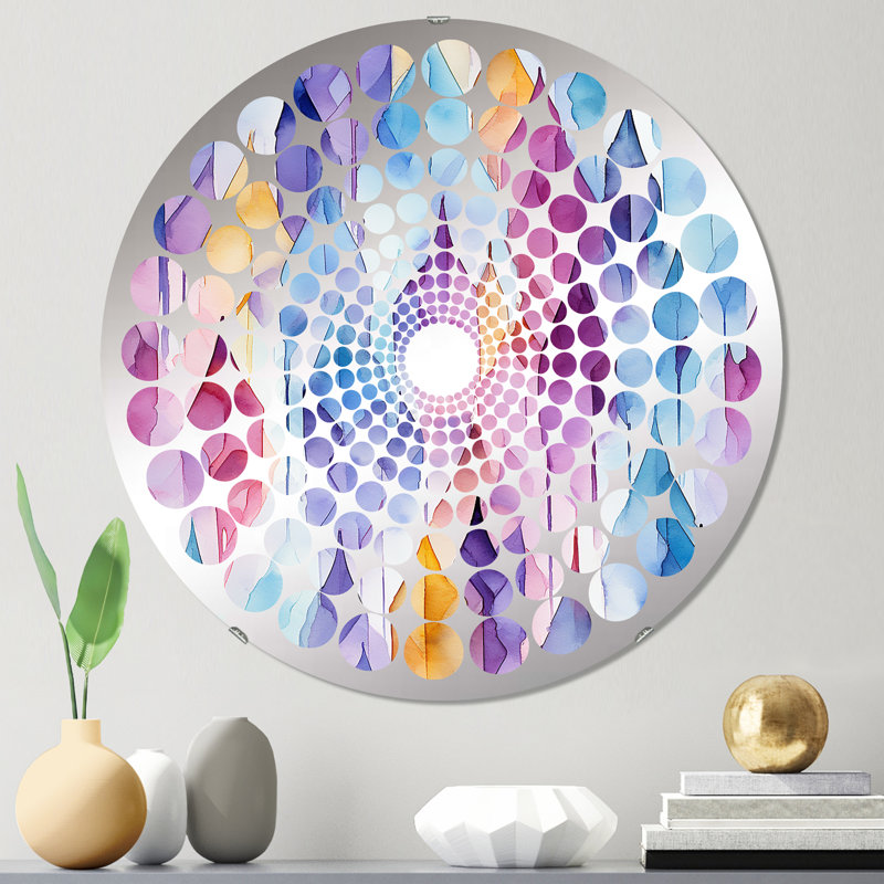 Miroir Ikat I, 23,6 po x 23,6 po