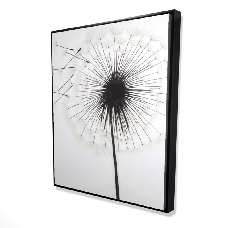 Silhouette Of Dandelion Print On Canvas, H 60 po x l 48 po