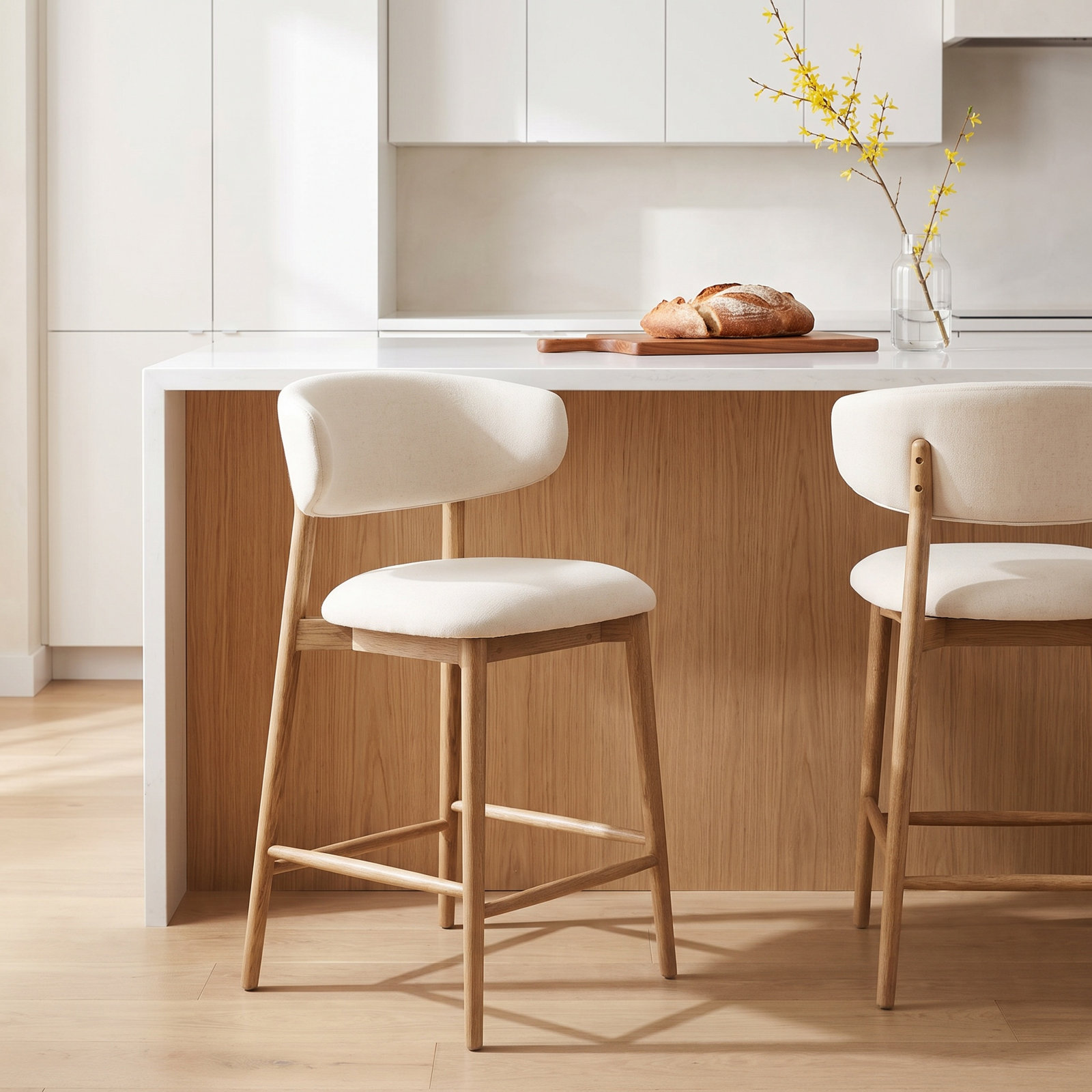 Ofella 26" Bar Stool, Savile Flax