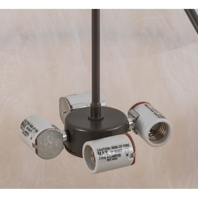 Luminaire bol suspendu unique à 4 lumières