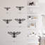 Eagle Strikes The Sky Modern Abstract Wall Accent Sculpture Hanging Decoration Metal Wall Decor-124838923-124838925