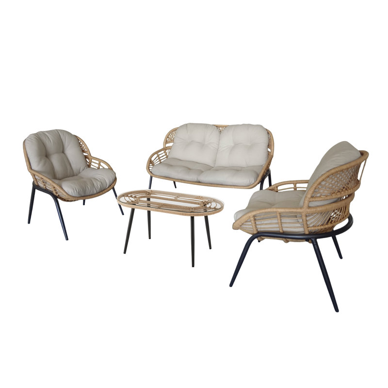Chaise longue d'extérieur en métal Allmeria