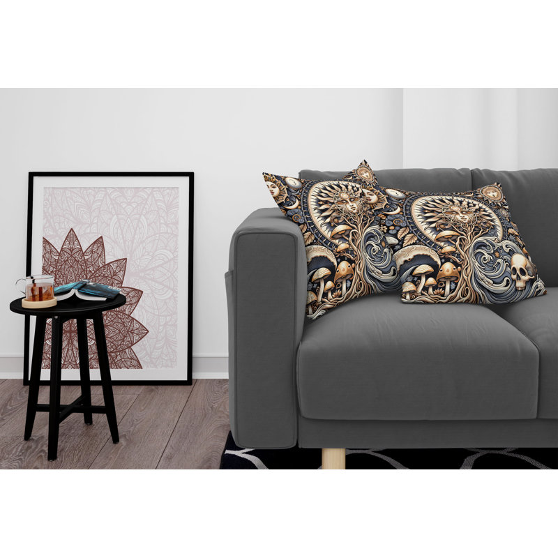 429987_Ambesonne, housse de coussin Boho, H 18 po x l 18 po