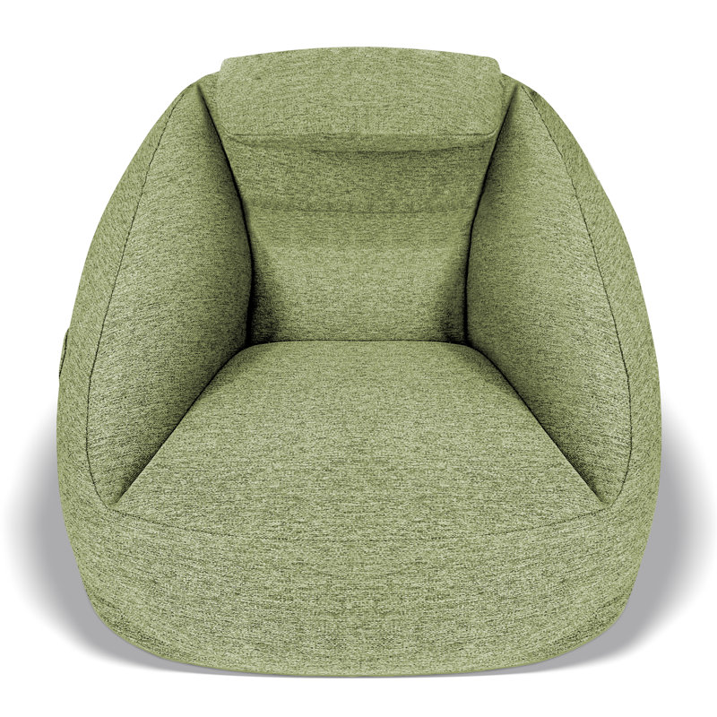  Cloud Ergonomic Inflatable Couch with Electric Pump, Water-Repellent Olive Green Fabric, Green Polyester