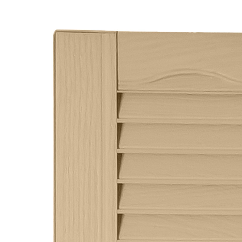 Volet à persiennes sur mesure avec dessus cathédrale, 55", Bois de santal, 9"
