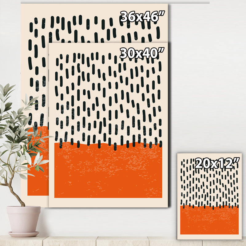 " Minimal Geometric Compostions Of Elementary Forms XVII ", Wrapped Canvas, 32'' H x 24'' W x 1'' D