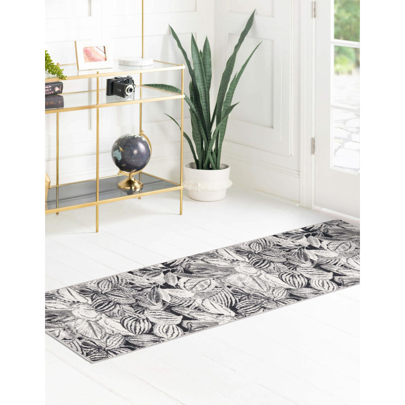 Tapis gris anthracite, Tapis de couloir 2 pi x 6 pi