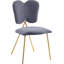 Chaise d'appoint rembourrée en velours Angel-1136189232