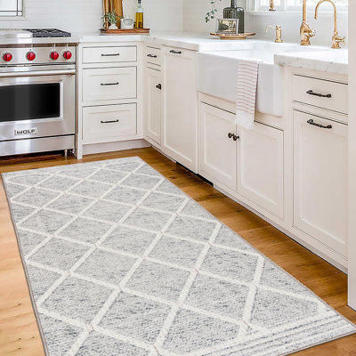 Lusko Machine Washable Area Rug Living Room Bedroom Bathroom Kitchen Non Slip Stain Resistant