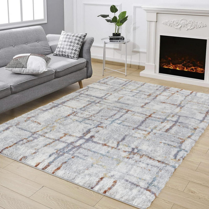 Tapis à poils longs L_SG_100, Rectangle 5 pi 3 po x 7 pi
