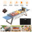 Barbecue au charbon de bois pliable en acier inoxydable pour barbecue