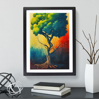 A Painted Tree No.5 - Single Picture Frame Print