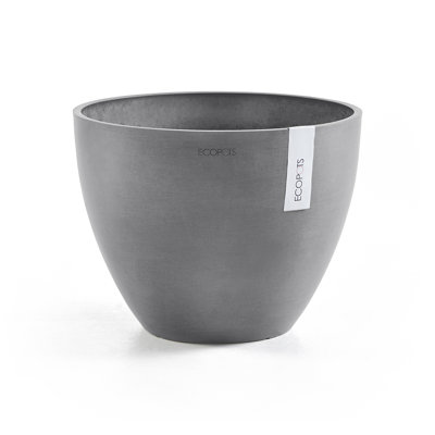 Ecopots Antwerp Indoor/Outdoor Modern Recycled Plastic Flower Pot Planter