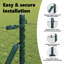 Vidaxl Fence With Posts PVC-Coated Steel-116798203-116798212