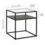 Glass Top Frame End Table