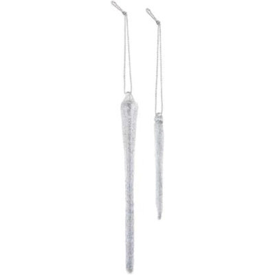 Old World Christmas Glass Ornament, Frosty Glass Icicles 24Pc (with OWC Gift Box)