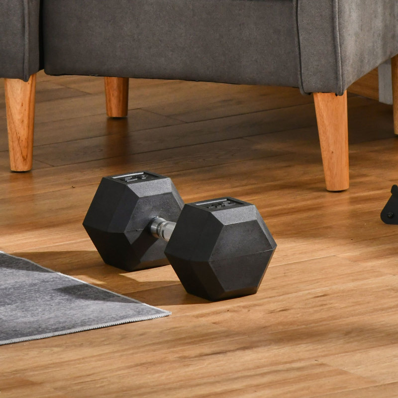 Haltères en caoutchouc de 45 lb Soozier