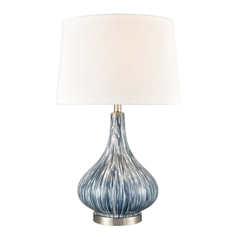 Lampe de table 1 lumière de 28 po de hauteur Northcott - bleu, Bleu