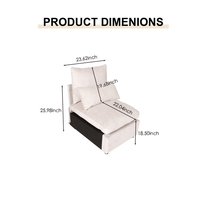 Canapé modulaire modulaire beige