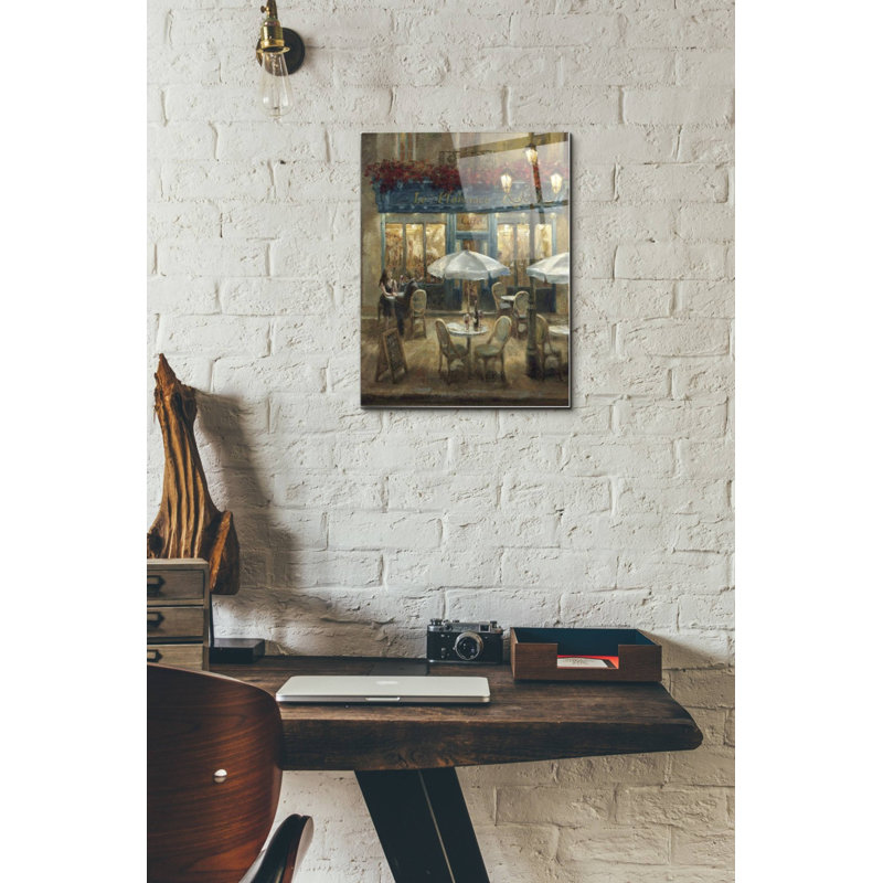 «Paris Cafe I Crop» par Danhui Nai - impression sans cadre, H 16 po x l 12 po x P 0,12 po