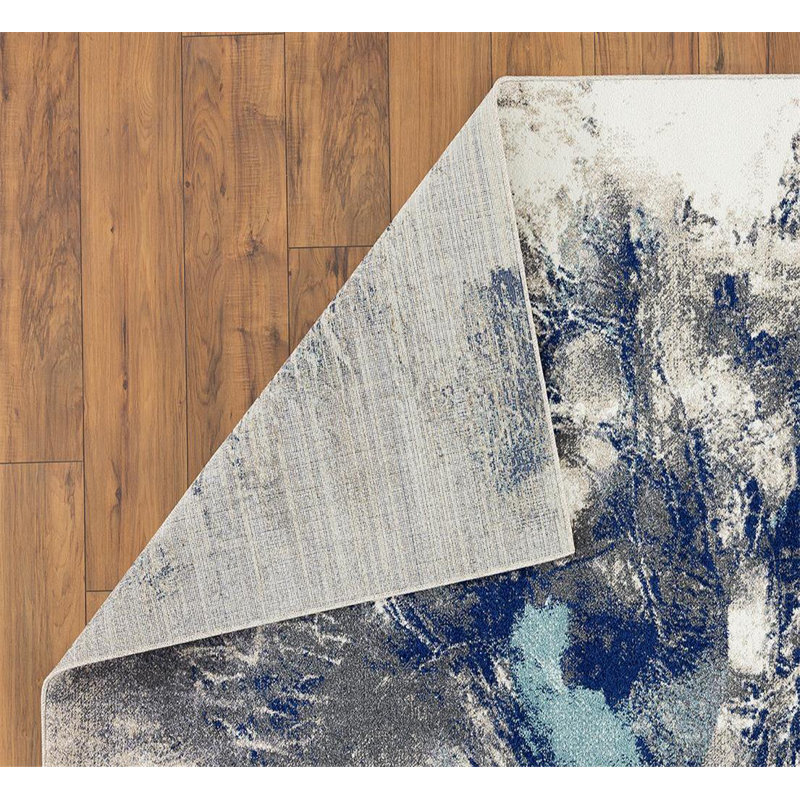 Tapis gris abstrait Thorold, Rectangle 8 pi x 10 pi