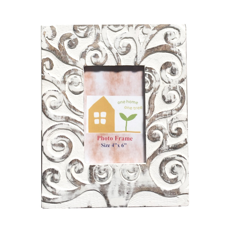 Lomita Solid + Manufactured Wood Picture Frame, 20cm x 26cm, White