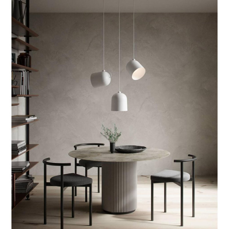 1 - Light White/Grey Dome Pendant