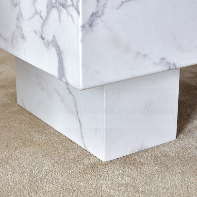 Table basse moderne Modern, Blanc