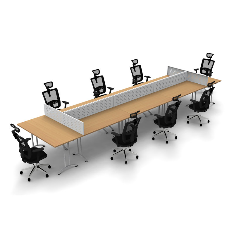 240'' Rectangle Conference Table, Natural Beech