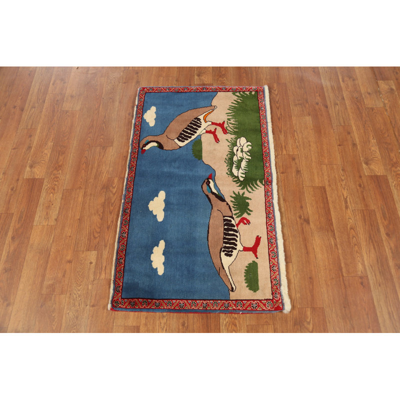 Tapis traditionnel à motif d'animaux 2x3