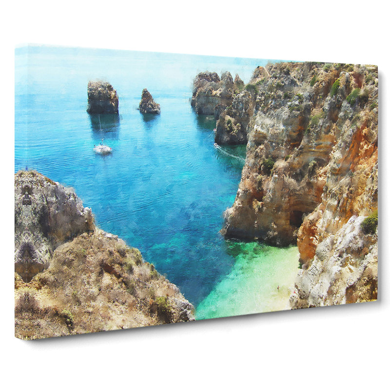 Coast of Portugal - Wrapped Canvas, 40cm H x 60cm W x 3cm D