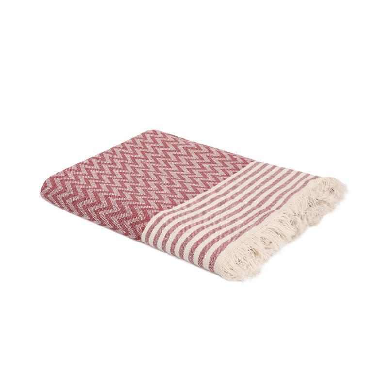 Couverture Lipsey World Menagerie, Blanc / rouge bordeaux