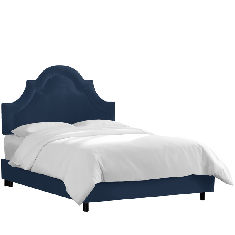 Avione Upholstered Standard Bed, Full, Classic Velvet Ink