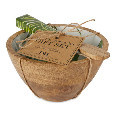 ENSEMBLE ÉPANDEUR DE BOL EN BOIS D'ÉMAIL