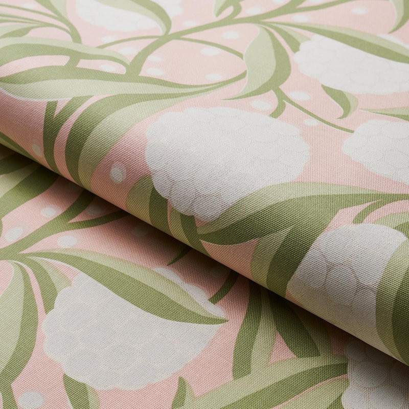 Rubus Cotton Linen Fabric, Blush