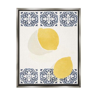"Citrons modernes avec motif" par Yuyu Pont sur toile