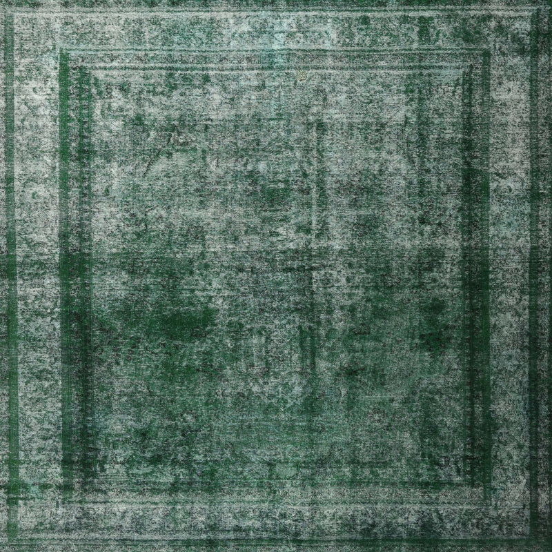 Tapis 100% traditionnel lavable à la machine 3243, Carré 8 pi
